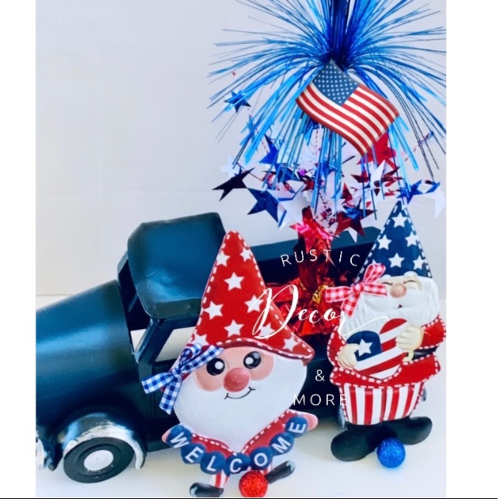 ❤️🤍💙 Patriotic Uncle Sam Gnome Signs 4 Your Tier